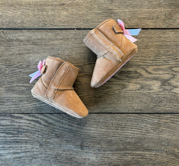 UGG Booties w/ Pink Bow