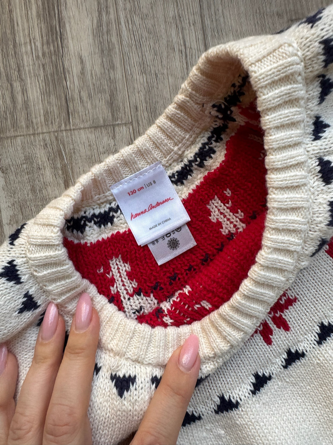 Hanna Andersson Reindeer Sweater Dress