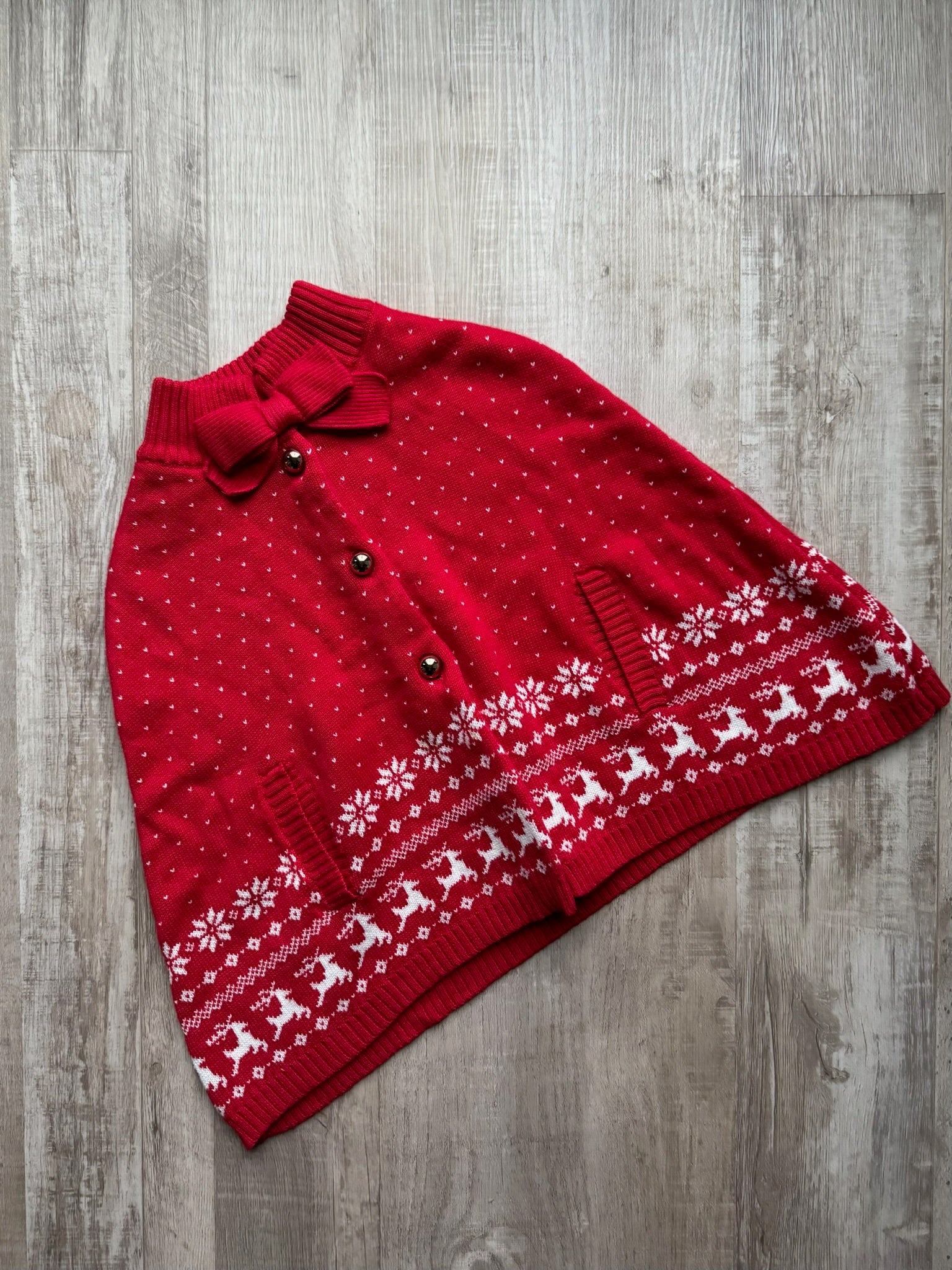 Janie & Jack Red Poncho