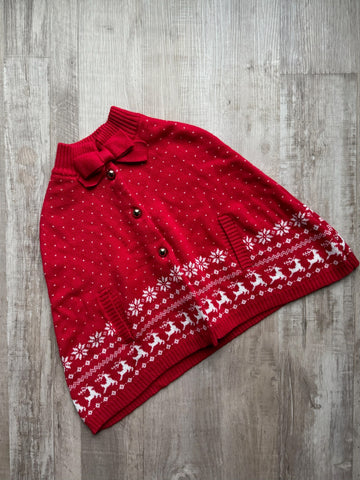 Janie & Jack Red Poncho