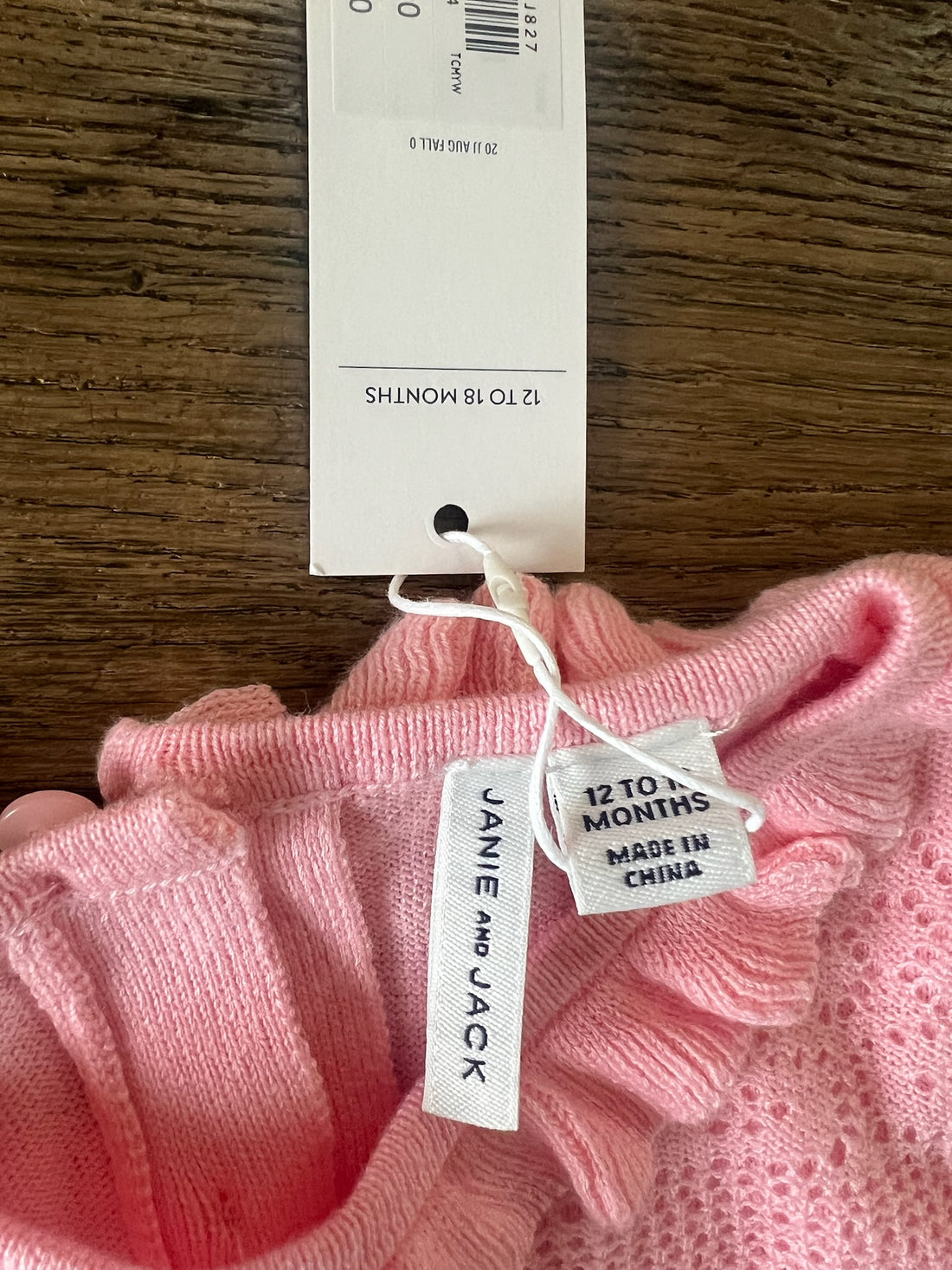 Janie & Jack Pink Sweater Dress - NEW