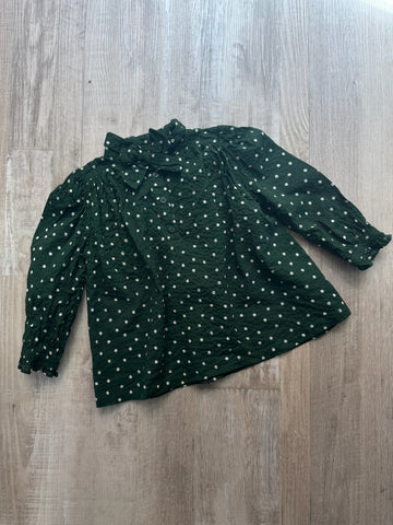 Caramel Green Blouse