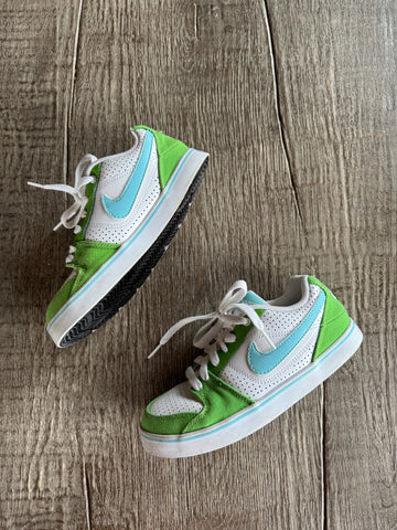 Nikes Green w/ Blue Check