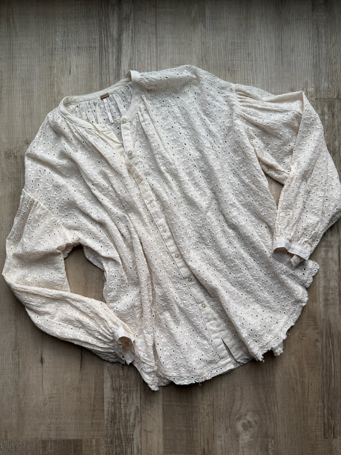 Free People Madison Eyelet Blouse