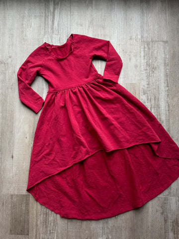 Boutique Organic Cotton Red Dress