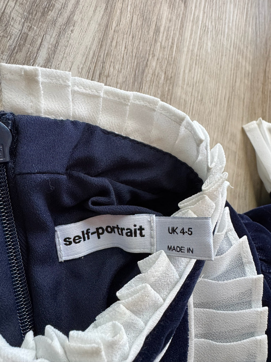 Self-Portrait Navy Dress