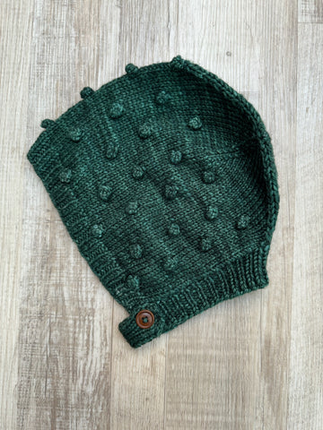 Misha & Puff Green Wool Bonnet