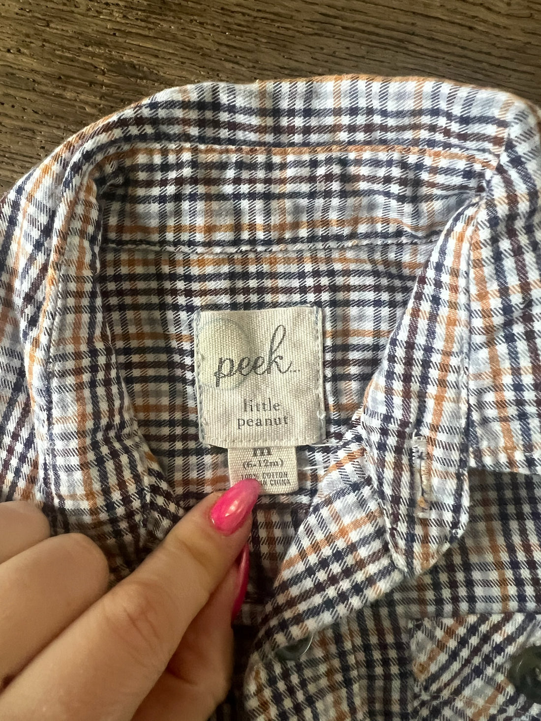 Peek Brown Plaid Button Down
