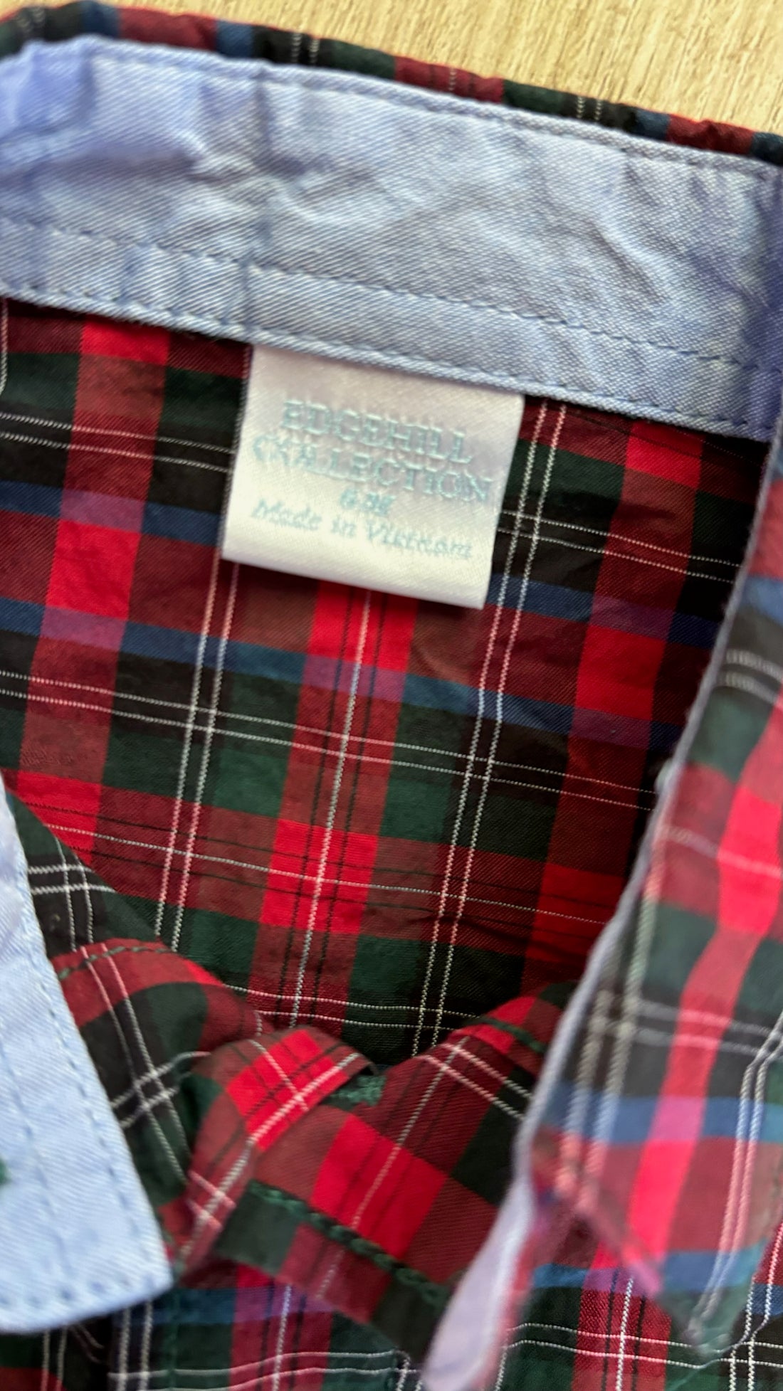 Edgehill Collection Plaid Button Down