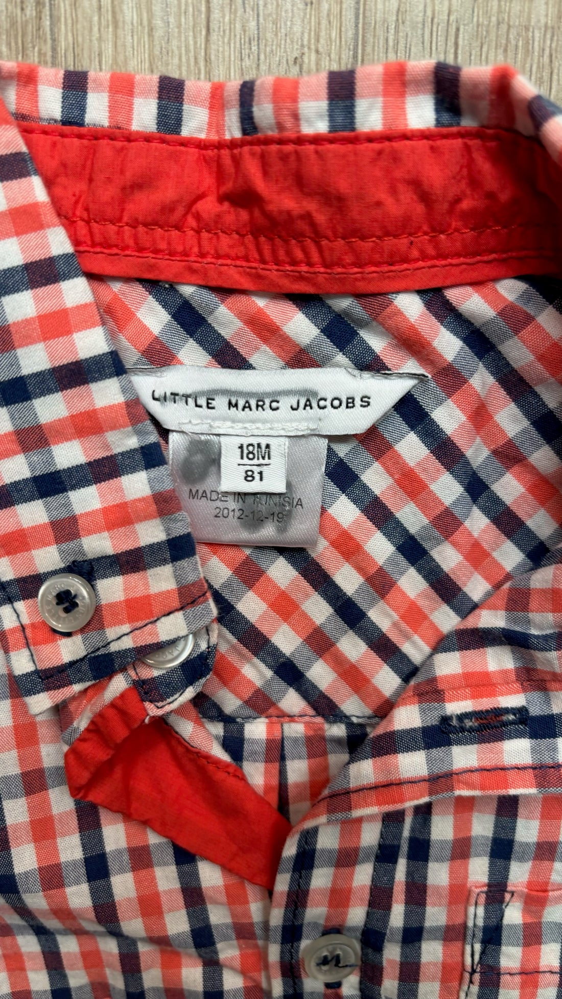 Little Marc Jacob’s Plaid Buttom Down