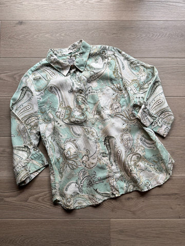 Chico’s Paisley Print Button Down