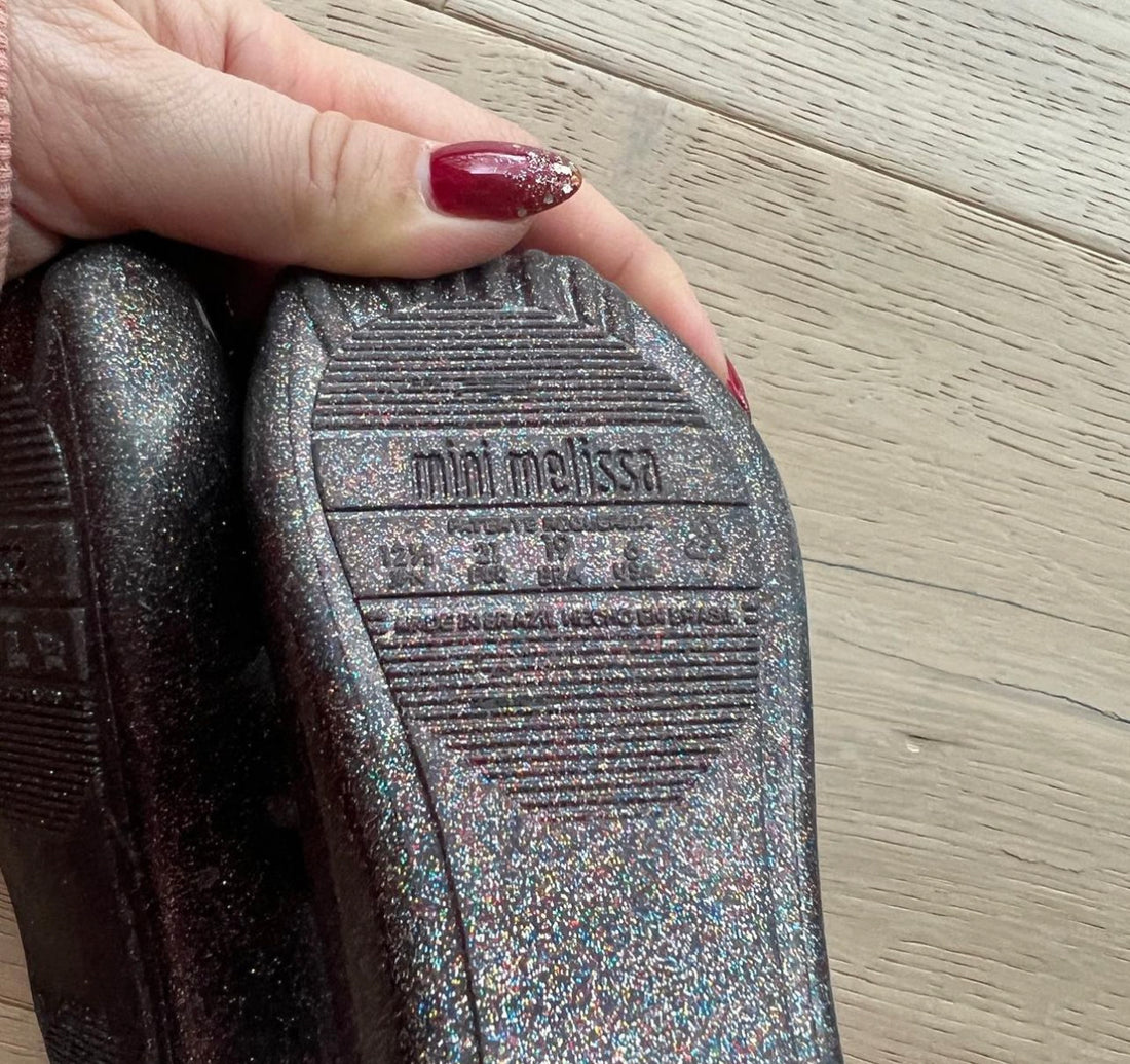 Black Sparkly Mini Melissa