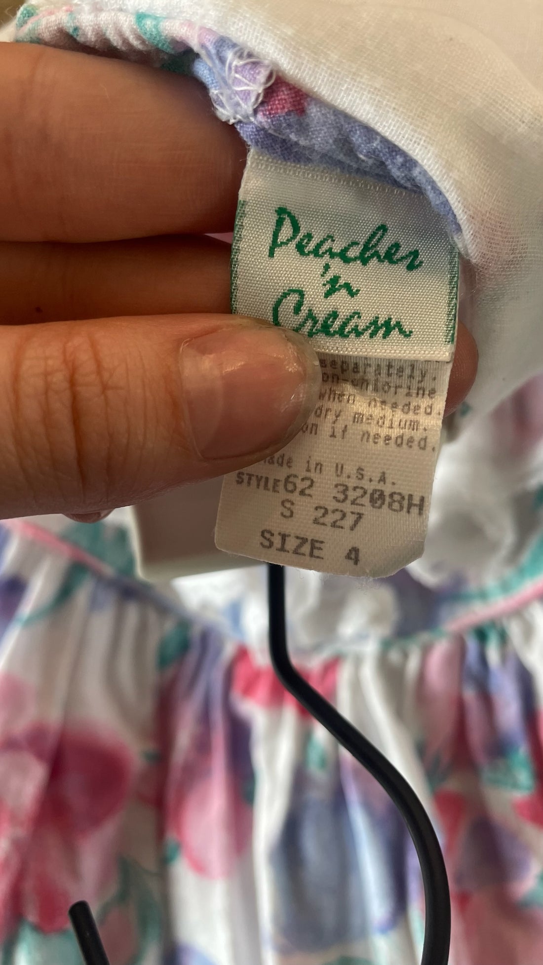 Vintage Peaches N Cream Dress