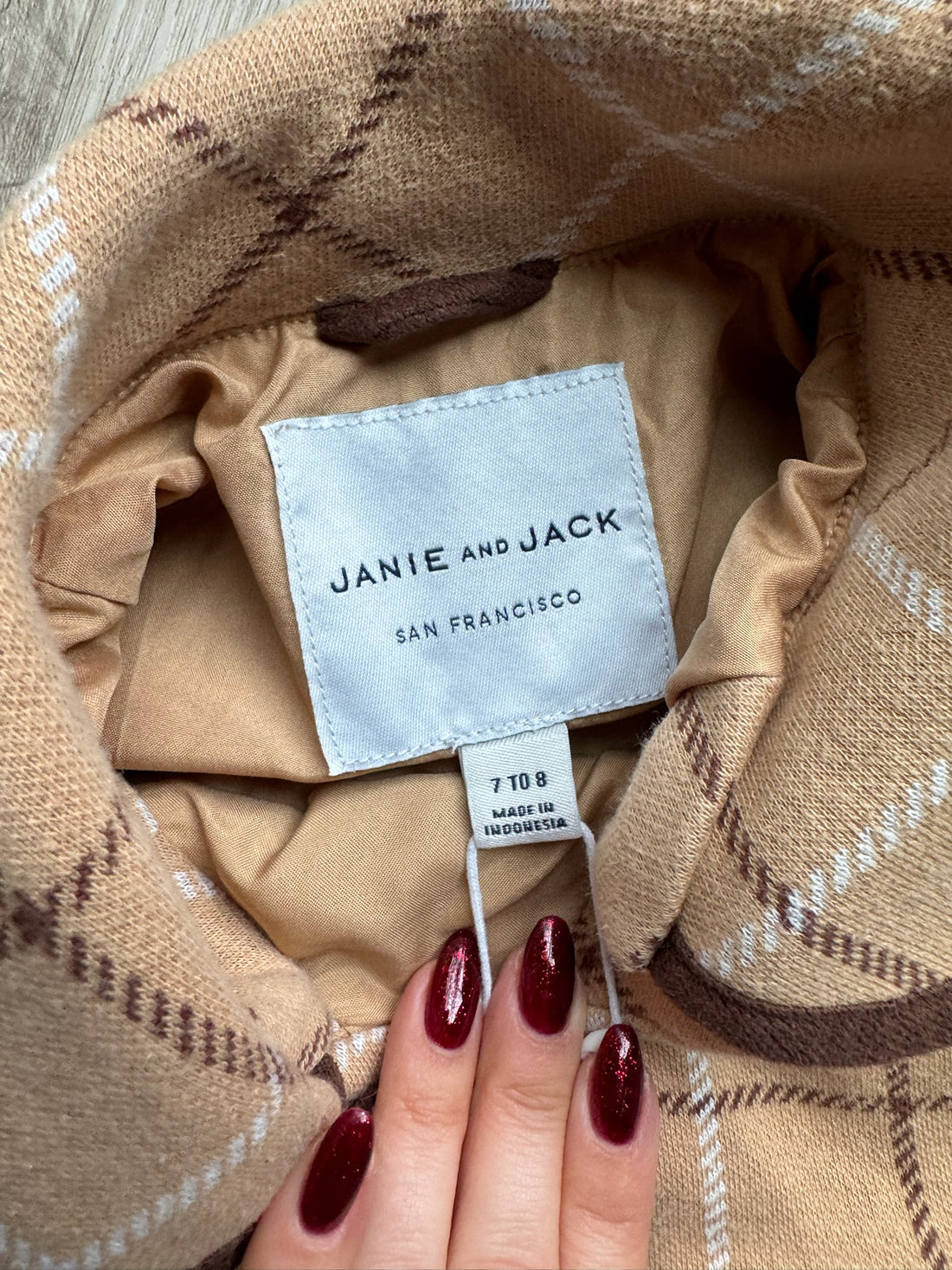 Janie & Jack Plaid Cape - NEW