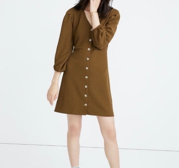 Madewell Crepe Button Down Dress