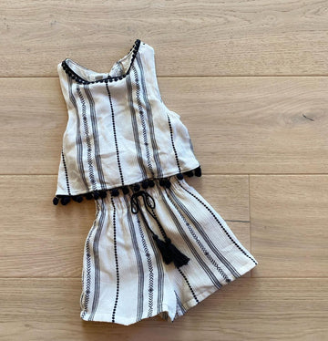 Rare Edition Black & White Romper
