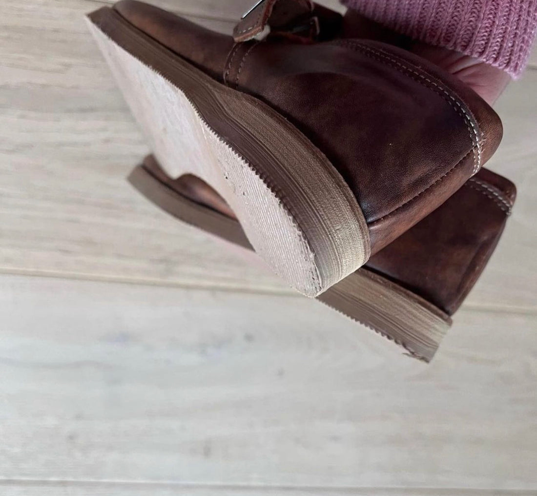 Mon Petit Leather Mary Janes