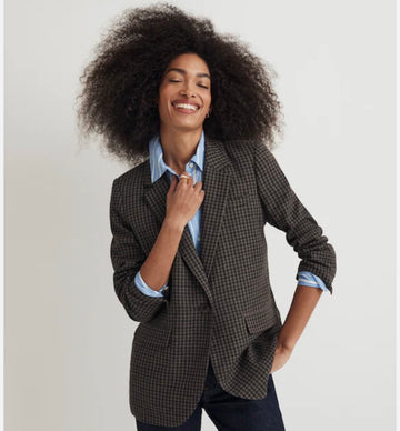 Madewell Houndstooth Blazer - W