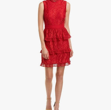 CeCe Red Lace Dress