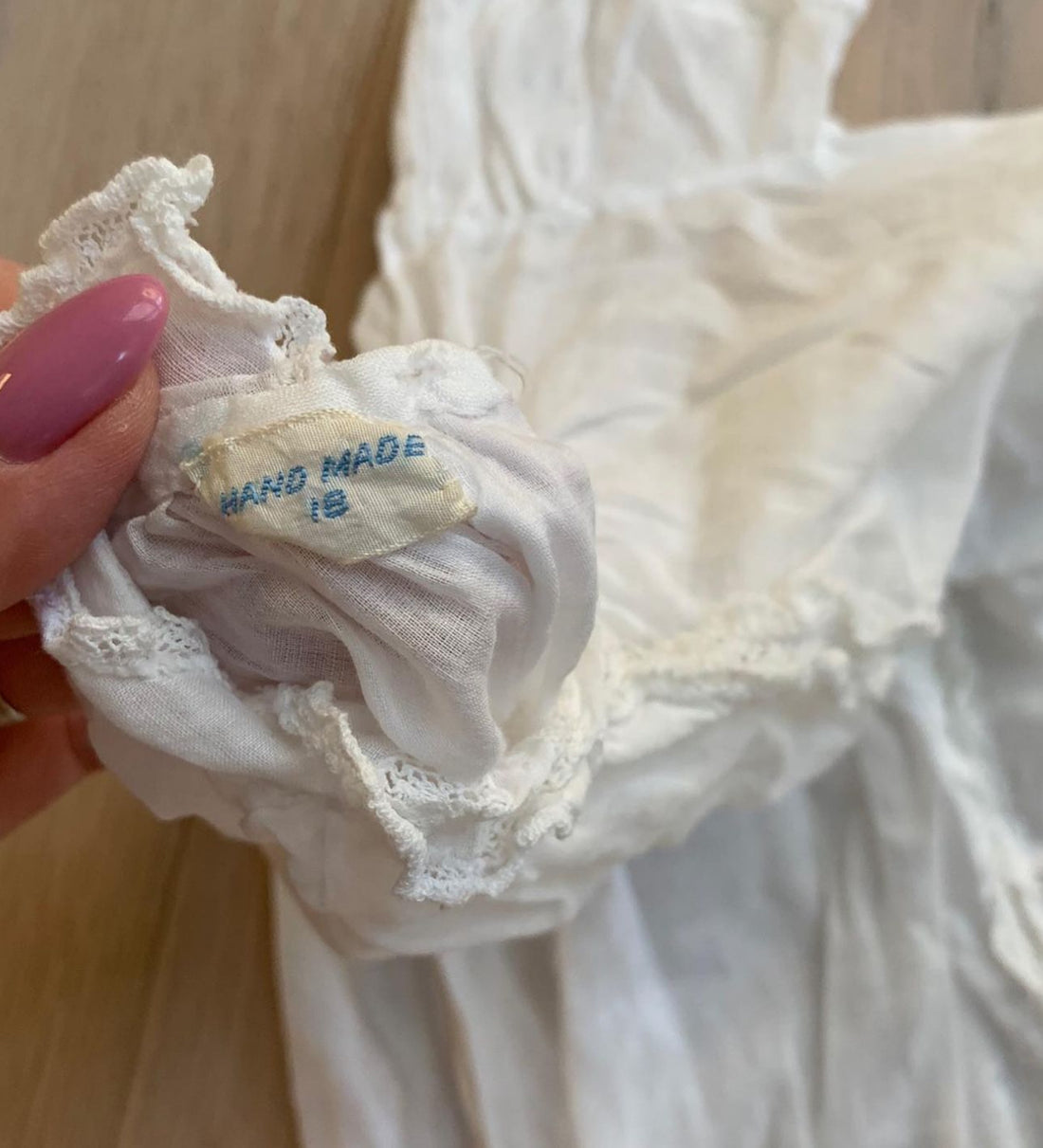 Vintage Handmade White Dress - AS Is