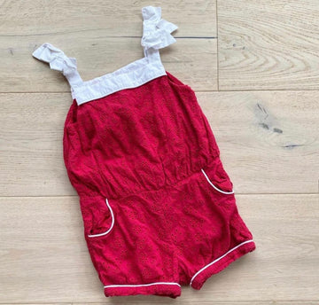 Janie & Jack Red Eyelet Jumper