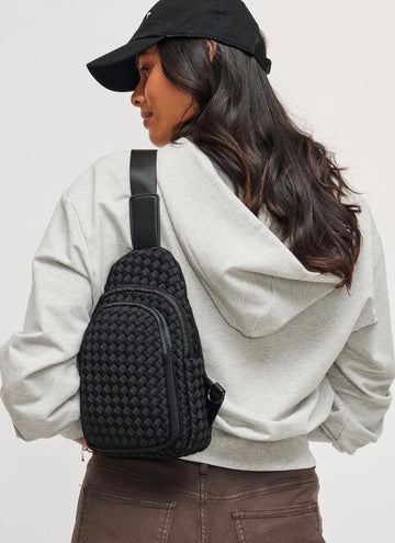 Sol and Selene Black Sling Backpack - AS IS