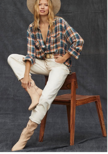 Pilcro Plaid Button Down