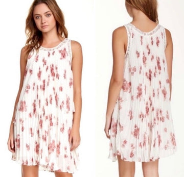 Free People Pleated Floral Dress