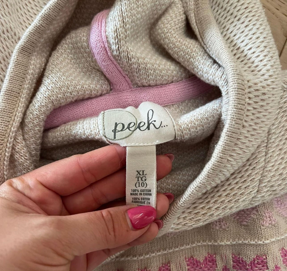 Peek Heart Poncho