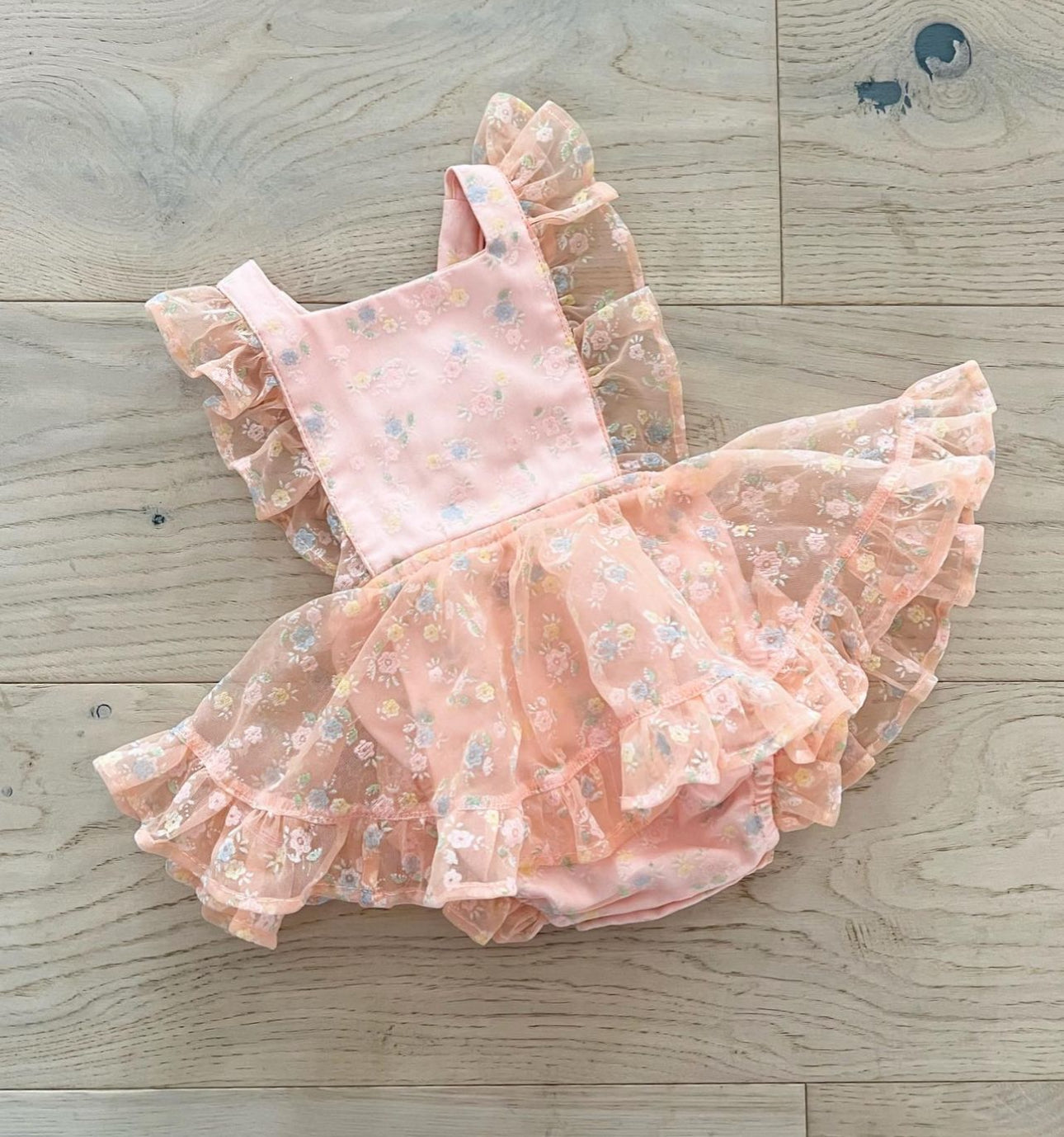 Numi Vintage Flocked Pinafore