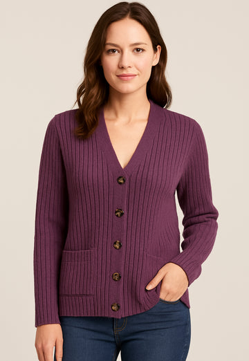 Gap Purple Wool Cardigan - W