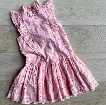 Janie & Jack Pink Eyelet Dress - NEW