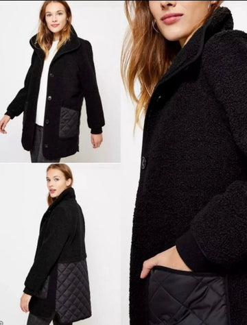 Loft Black Sherpa Jacket