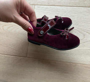 Naturino Burgundy Velvet Flats