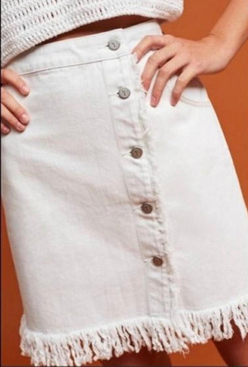 Pilcro & The Letter Press Anthro White Skirt