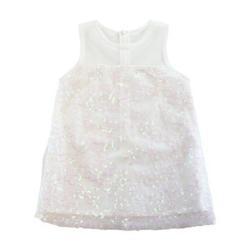 S70 13033 Sequin Floral Mesh Dress (2 Colors)