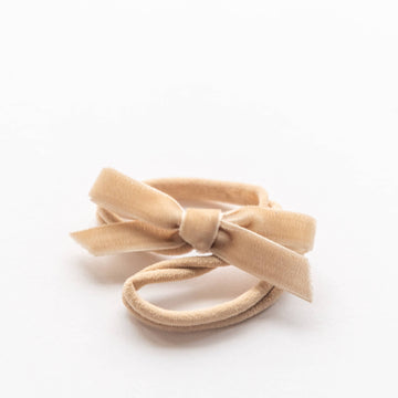 Velvet Bow | Beige