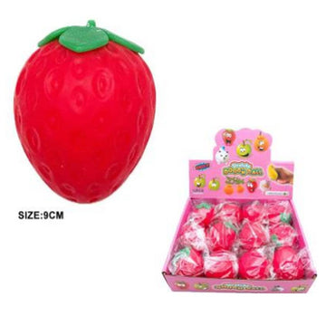 STRAWBERRY SQUISHY SQUEEZE TOY  12 UNITS , KCT 1355