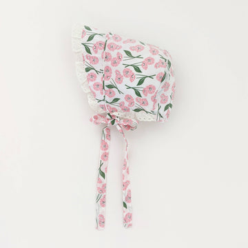 Blush Pink Poppy Baby Bonnet
